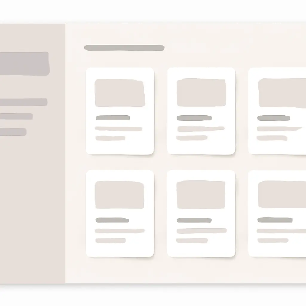 Responsive grid layout showing cards and sidebar for a casino overview rating dashboard