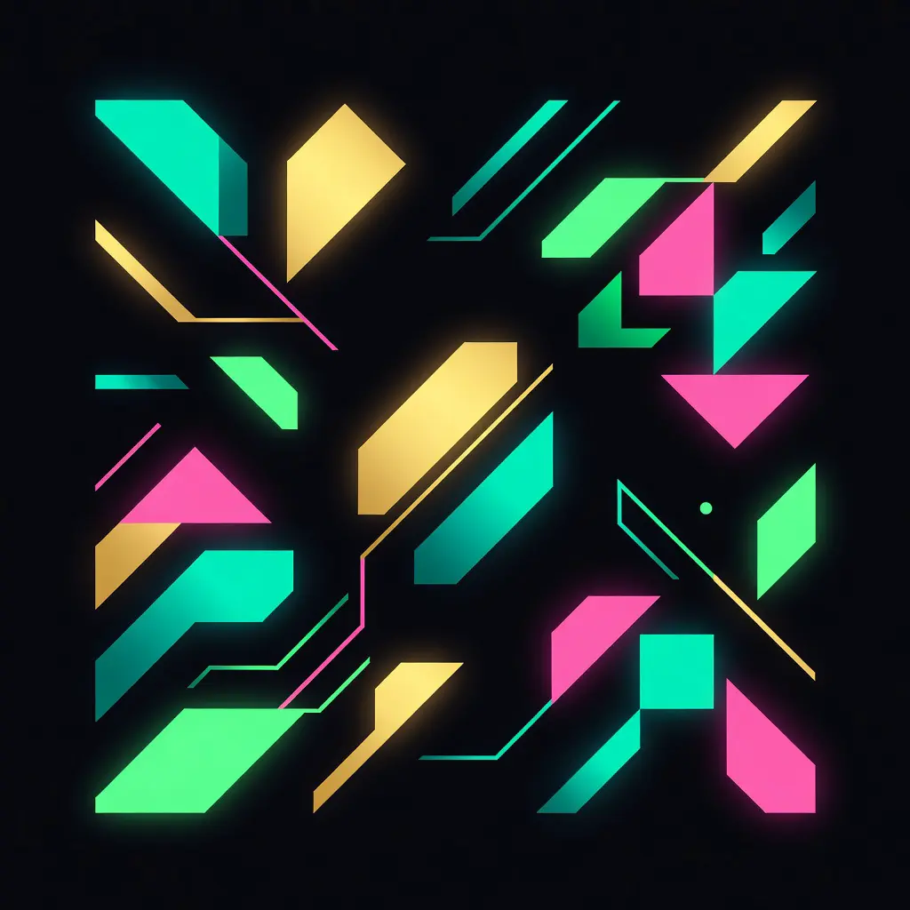 High-contrast color palette swatches on dark background showing electric teal, bitcoin gold, hot pink, and neon green colors used in crypto casino brand identity design